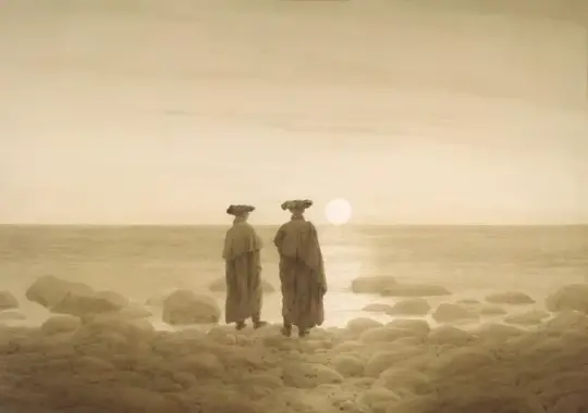 Caspar David Friedrich | Måneopgang - 1835 | Indrammet kunsttryk | Romantic | formida