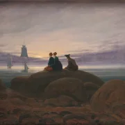 Caspar David Friedrich | Måneopgang over havet - 1822 | Indrammet kunsttryk | Romantic | formida