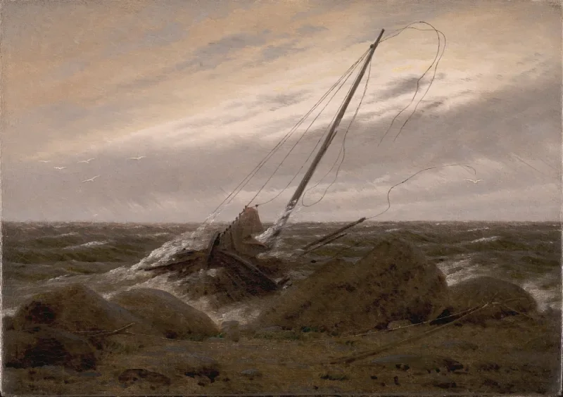 Caspar David Friedrich | Efter stormen - 1816 | Indrammet kunsttryk | Romantic | formida