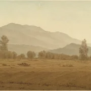Caspar David Friedrich | Nymåne over Riesengebirge - 1835 | Indrammet kunsttryk | Romantic | formida