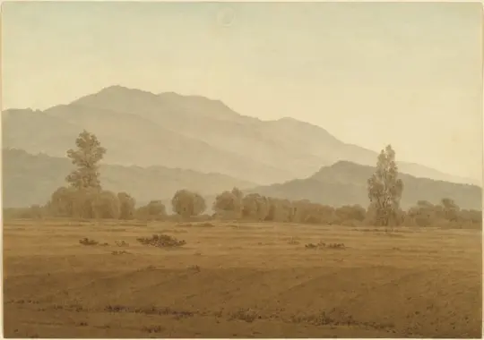 Caspar David Friedrich | Nymåne over Riesengebirge - 1835 | Indrammet kunsttryk | Romantic | formida