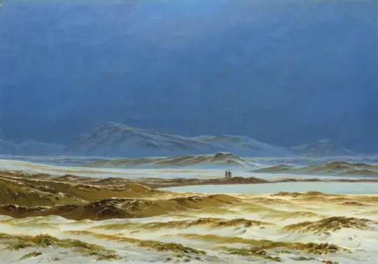 Caspar David Friedrich | Det nordlige landskab, forår - 1825 | Indrammet kunsttryk | Romantic | formida
