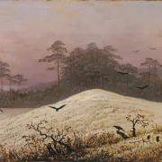 Caspar David Friedrich | Snehøj med ravne - 1774 | Indrammet kunsttryk | Romantic | formida
