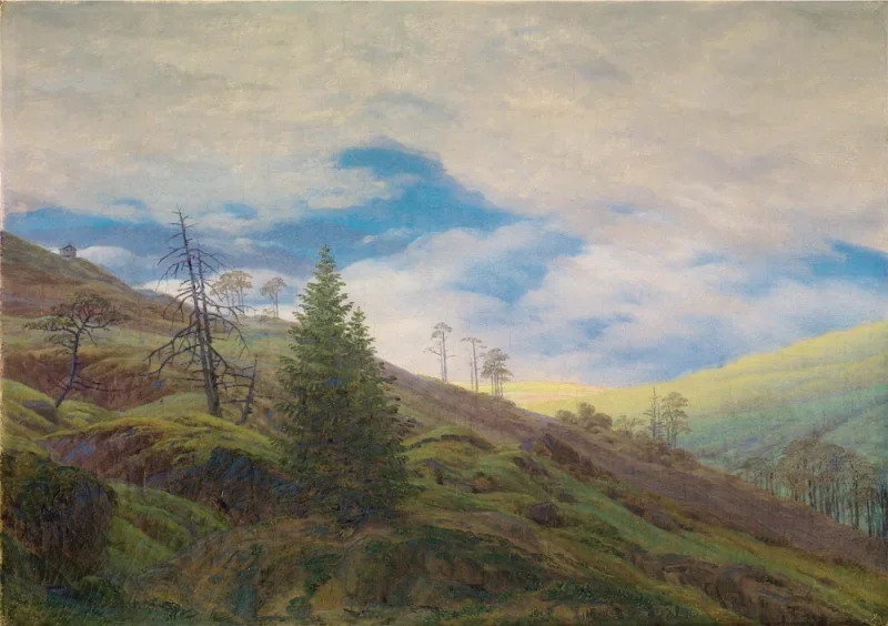 Caspar David Friedrich | Solopgang i Riesengebirge – 1835 | Indrammet kunsttryk | Romantic | formida