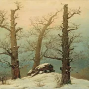 Caspar David Friedrich | Varder i sneen - 1827 | Indrammet kunsttryk | Romantic | formida