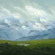 Caspar David Friedrich | Driftende skyer - 1820 | Indrammet kunsttryk | Romantic | formida