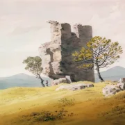 Caspar David Friedrich | Tårnruiner - 1828 | Indrammet kunsttryk | Romantic | formida