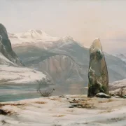 Caspar David Friedrich | Vinter på Sognefjorden - 1827 | Indrammet kunsttryk | Romantic | formida