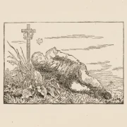 Caspar David Friedrich | Dreng sover på en grav - 1803 | Indrammet kunsttryk | Romantic | formida