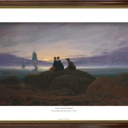 Caspar David Friedrich | Mondaufgang über dem Meer - 1822 | Gallery Edition | Gerahmter Kunstdruck | Romantik