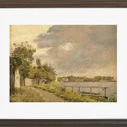 Christen Købke - Ansicht von Dosseringen in der Nähe des Vororts Østerbro draußen 1844 | Giclée Kunstdruck gerahmt