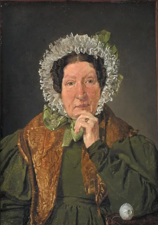 Christen Købke | Kunstnerens mor, Cecilie Margrethe Købke - 1836 | Indrammet kunsttryk | Danmarks Guldalder | formida