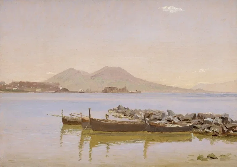 Christen Købke | Napolibugten - 1838 | Indrammet kunsttryk | Danmarks Guldalder | formida