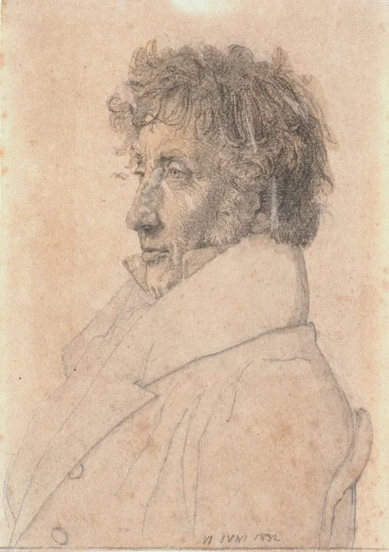 Christen Købke | Bäckermeister Købke, der Vater des Künstlers – 1832 | Gerahmter Kunstdruck | Goldenes Zeitalter Dänemark | formida