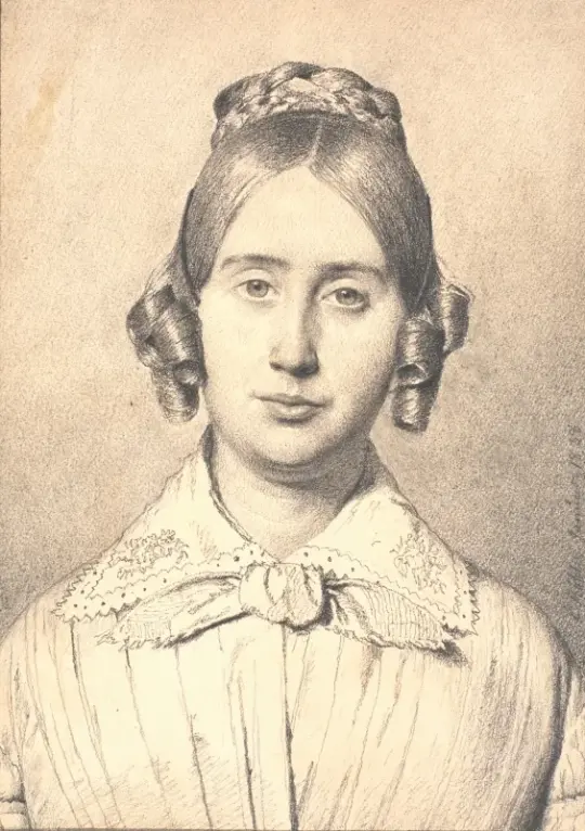 Christen Købke | Kunstnerens kones broder Christen Christensen Købke - 1845 | Indrammet kunsttryk | Danmarks Guldalder | formida