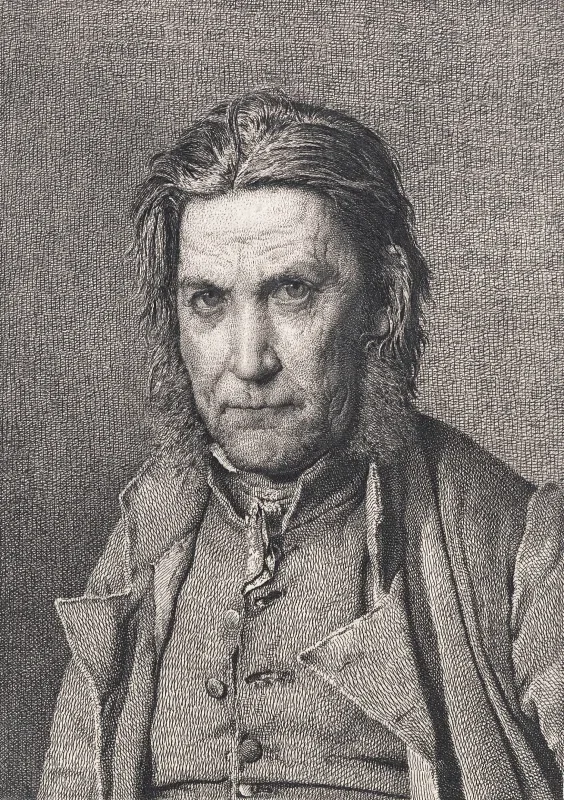 Christen Købke | Den gamle sømand - 1836 | Indrammet kunsttryk | Danmarks Guldalder | formida