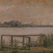 Christen Købke – Blick auf Kopenhagen von Dosseringen aus 1835 | Giclée Kunstdruck gerahmt