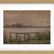 Christen Købke – Blick auf Kopenhagen von Dosseringen aus 1835 | Giclée Kunstdruck gerahmt