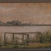 Christen Købke – Blick auf Kopenhagen von Dosseringen aus 1835 | Giclée Kunstdruck gerahmt