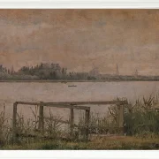 Christen Købke – Blick auf Kopenhagen von Dosseringen aus 1835 | Giclée Kunstdruck gerahmt