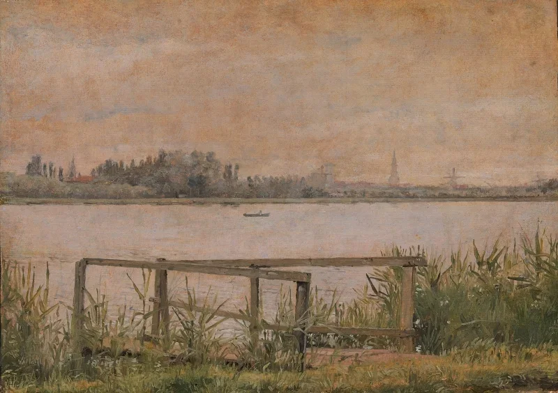 Christen Købke | Udsigt over København set fra Dosseringen - 1835 | Indrammet kunsttryk | Danmarks Guldalder | formida