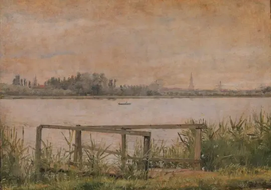 Christen Købke | Udsigt over København set fra Dosseringen - 1835 | Indrammet kunsttryk | Danmarks Guldalder | formida