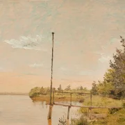 Christen Købke | Blick aus einem Fenster im Toldbodvej auf die Zitadelle in Kopenhagen – 1833 | Gerahmter Kunstdruck | Goldenes Zeitalter Dänemark | formida