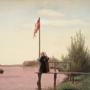 Christen Købke | Blick von Dosseringen Norrebro - 1838 | Gerahmter Kunstdruck | Goldenes Zeitalter Dänemark | formida