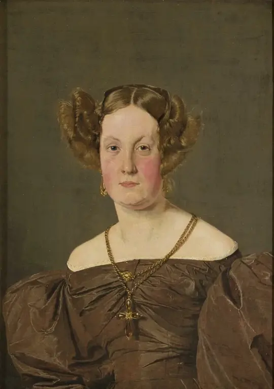 Christen Købke | Adolphine Emelie Petersen - 1833 | Indrammet kunsttryk | Danmarks Guldalder | formida