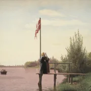 Christen Købke – Blick von Dosseringen Norrebro 1838 | Giclée Kunstdruck gerahmt