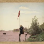 Christen Købke – Blick von Dosseringen Norrebro 1838 | Giclée Kunstdruck gerahmt