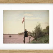 Christen Købke – Blick von Dosseringen Norrebro 1838 | Giclée Kunstdruck gerahmt