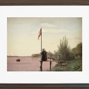 Christen Købke – Blick von Dosseringen Norrebro 1838 | Giclée Kunstdruck gerahmt