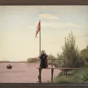 Christen Købke – Blick von Dosseringen Norrebro 1838 | Giclée Kunstdruck gerahmt