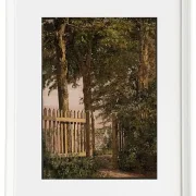 Christen Købke – Das Gartentor des Künstlerhauses in Blegdammen 1834 | Giclée Kunstdruck gerahmt