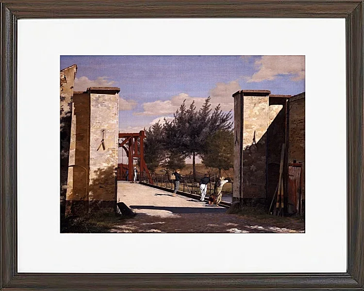 Christen Købke – Das Nordtor der Zitadelle 1834 | Giclée Kunstdruck gerahmt