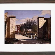 Christen Købke – Das Nordtor der Zitadelle 1834 | Giclée Kunstdruck gerahmt