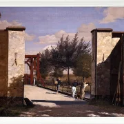 Christen Købke – Das Nordtor der Zitadelle 1834 | Giclée Kunstdruck gerahmt
