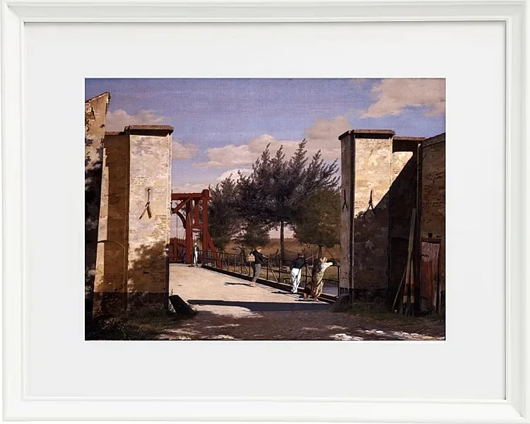 Christen Købke – Das Nordtor der Zitadelle 1834 | Giclée Kunstdruck gerahmt