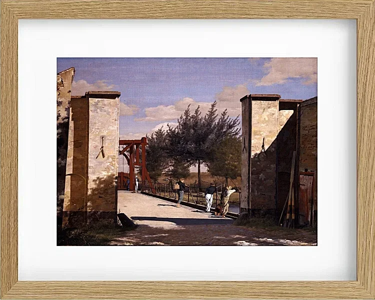 Christen Købke – Das Nordtor der Zitadelle 1834 | Giclée Kunstdruck gerahmt
