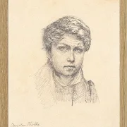 Christen Købke – Das Selbstporträt des Künstlers 1836 | Giclée Kunstdruck gerahmt