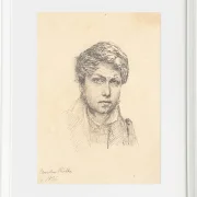 Christen Købke – Das Selbstporträt des Künstlers 1836 | Giclée Kunstdruck gerahmt