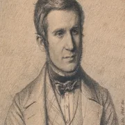 Christen Købke | Kunstnerens kones broder Christen Christensen Købke - 1845 | Indrammet kunsttryk | Danmarks Guldalder | formida