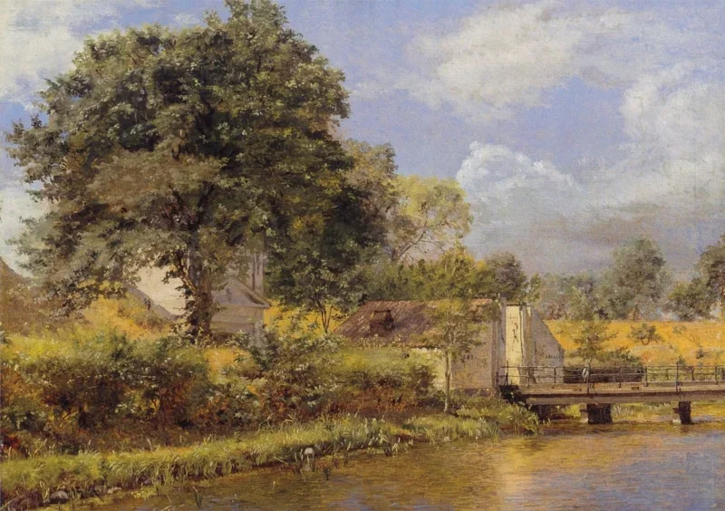Christen Købke | Udsigt over Kastellets nordport - 1835 | Indrammet kunsttryk | Danmarks Guldalder | formida