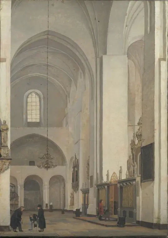 Christen Købke | Århus Domkirkes tværskib - 1830 | Indrammet kunsttryk | Danmarks Guldalder | formida