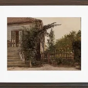 Christen Købke – Die Gartentreppe führt zum Atelier des Künstlers am Blegdammen 1841 | Giclée Kunstdruck gerahmt