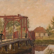 Christen Købke – Die nördliche Zugbrücke zur Zitadelle in Kopenhagen 1835 | Giclée Kunstdruck gerahmt