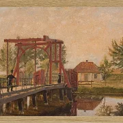 Christen Købke – Die nördliche Zugbrücke zur Zitadelle in Kopenhagen 1835 | Giclée Kunstdruck gerahmt