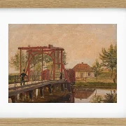 Christen Købke – Die nördliche Zugbrücke zur Zitadelle in Kopenhagen 1835 | Giclée Kunstdruck gerahmt