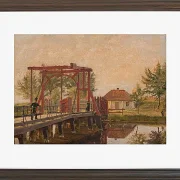 Christen Købke – Die nördliche Zugbrücke zur Zitadelle in Kopenhagen 1835 | Giclée Kunstdruck gerahmt